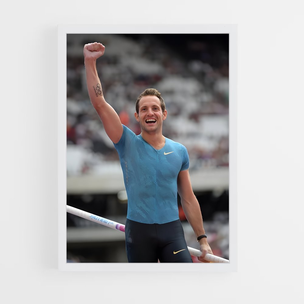 Poster Renaud de lavillenie – affiche Athlétisme (vue 3)